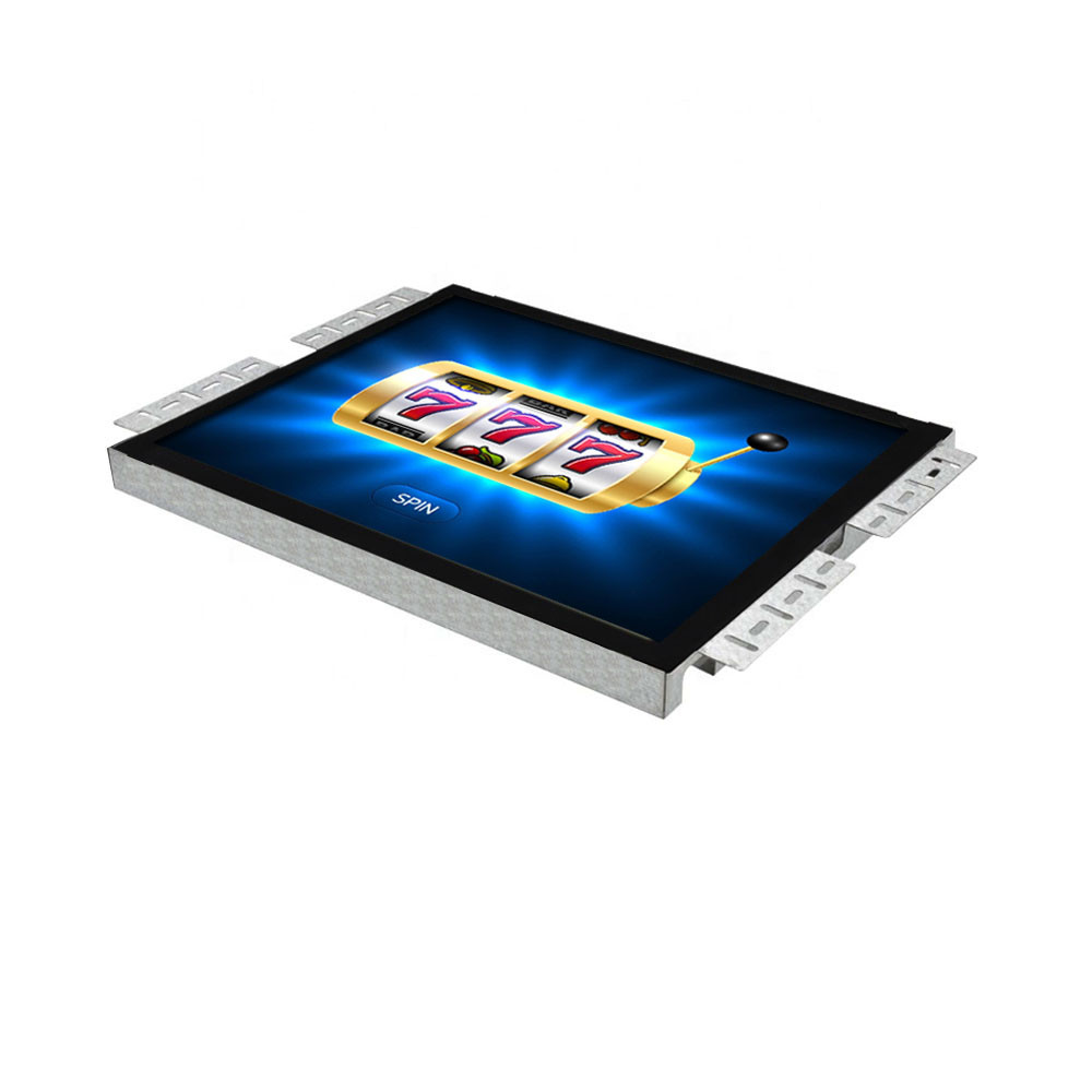 15 Inch IR 3M/ELO Touch Screen Gaming Monitor RS232 / USB For Game Machine Interactive Kiosk