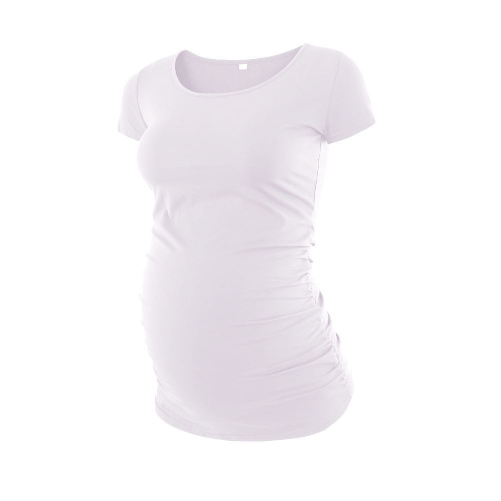 newest design custom made cotton cheap blank wholesale maternity t shirts