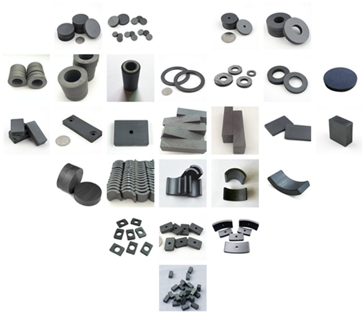 High Power Ferrite Block Magnets Rectangle Industrial Ferrite Magnet