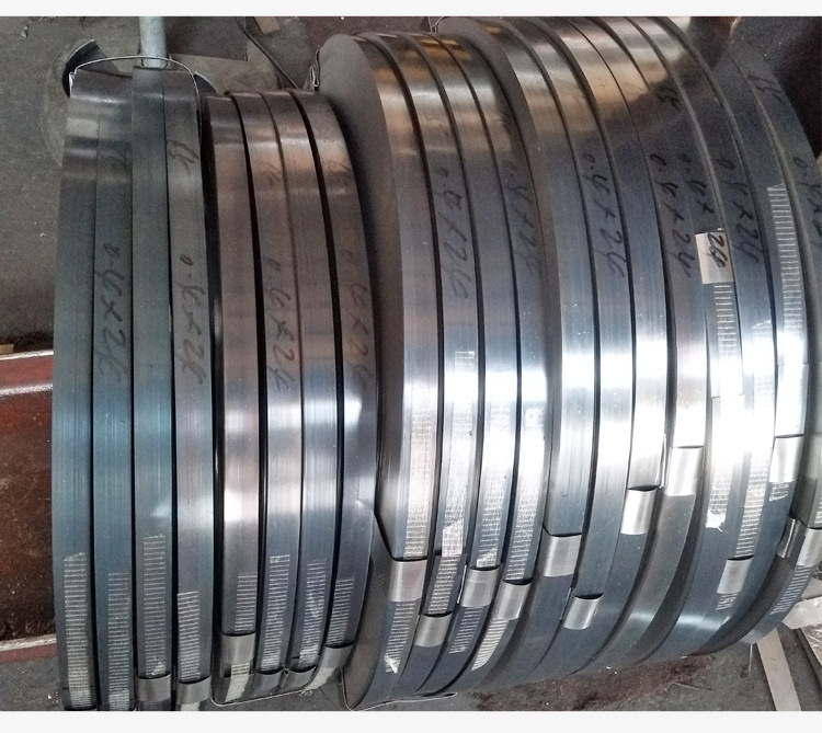 High Carbon Steel Tape Cold Rolled 65mn SAE 1065 1070 1075 1080 Ck67 Ck75 C75s Spring Steel Strip for Boiler Tolerance ±1%