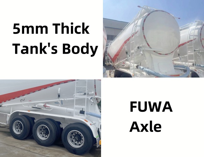 TITAN 3 Axle 40CBM Cement BulkerTtrailer for Sale  Cement Bulker Price