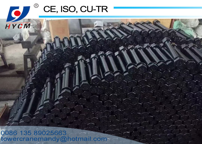 Stable Tower Crane Trolly 0-100 0-50m/min Hoisting Speed QTD120 Fixed Jib Crane 45m Boom Length Tower Crane