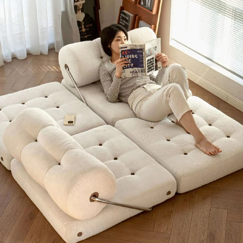 Postmodern Tofu Block Module Single Spud Lounge Chair Lazy Sofa Sofa Bed