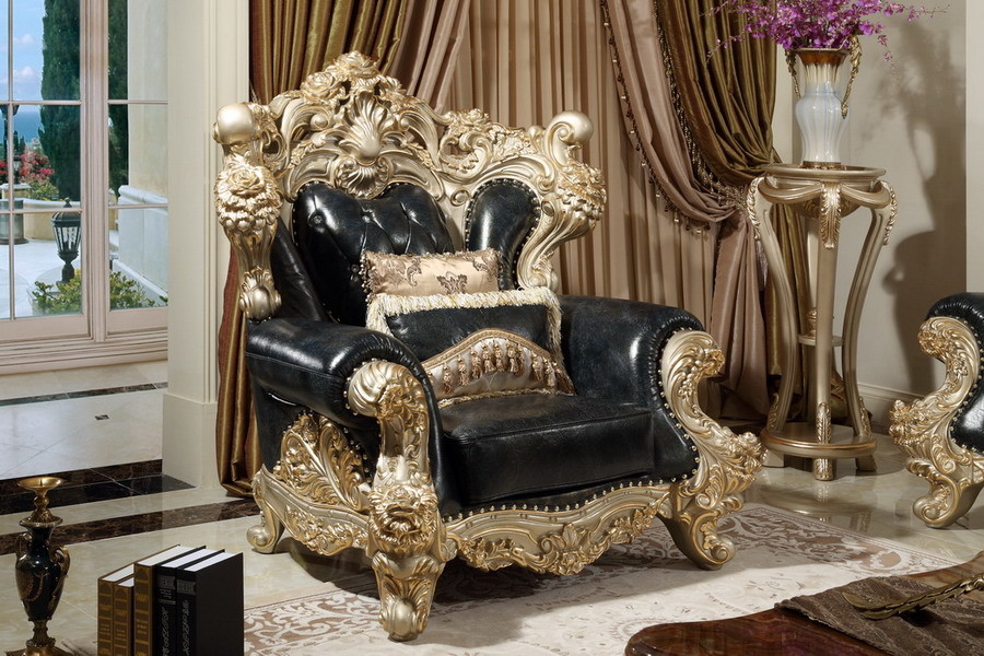 Luxury Classic Living room furniture1+2+4 Sofa sets online direct sales price by Beech wood and Italy Leather upholstery
