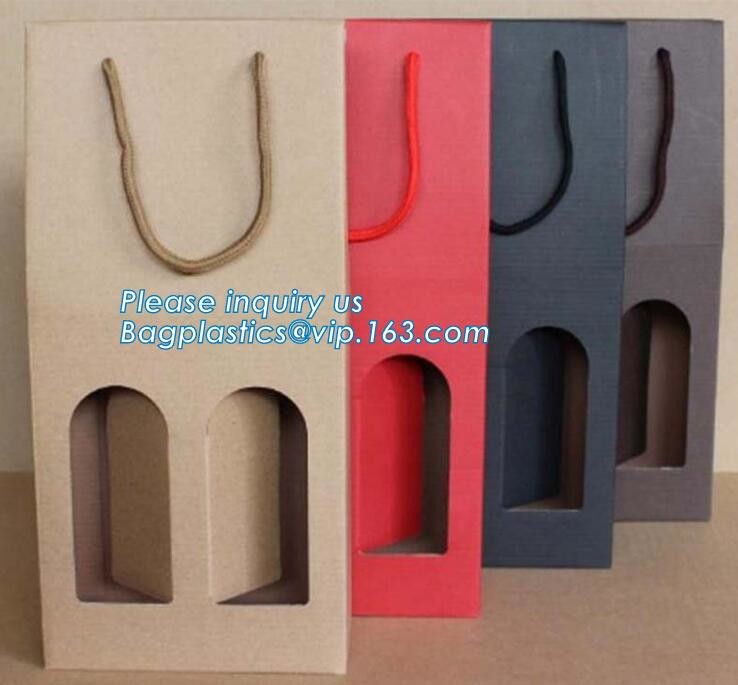OEM Logo Printed Paper Packaging Bag Custom Good Quality Flower Carrier Bag,Art Paper Flower Carrier Bag Shopping Bags W
