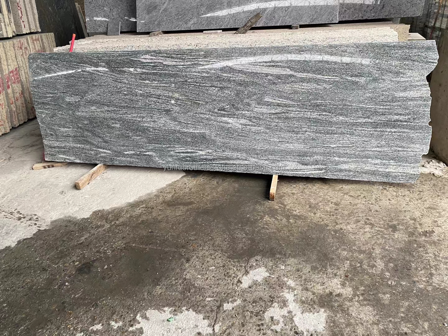 Villa Stone Polished Galaxy Green Granite Slabs for Interior and Exterior Renovation
