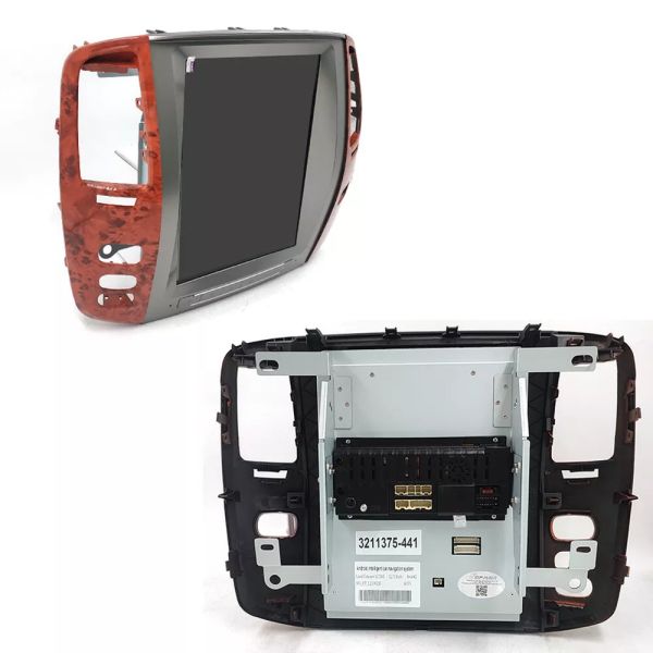 Tesla Vertical Screen Android Car Radio Multimedia 12.1in For Toyota LC100 2002-2007