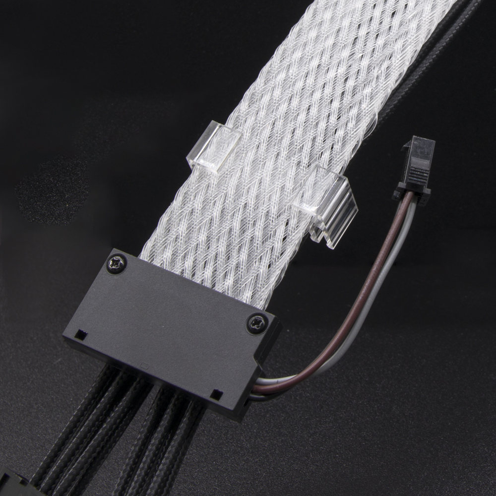 PC extension glowing lighting cable RGB cord computer case sleeved wire with combs electrical cables for PCIE 3.0 series