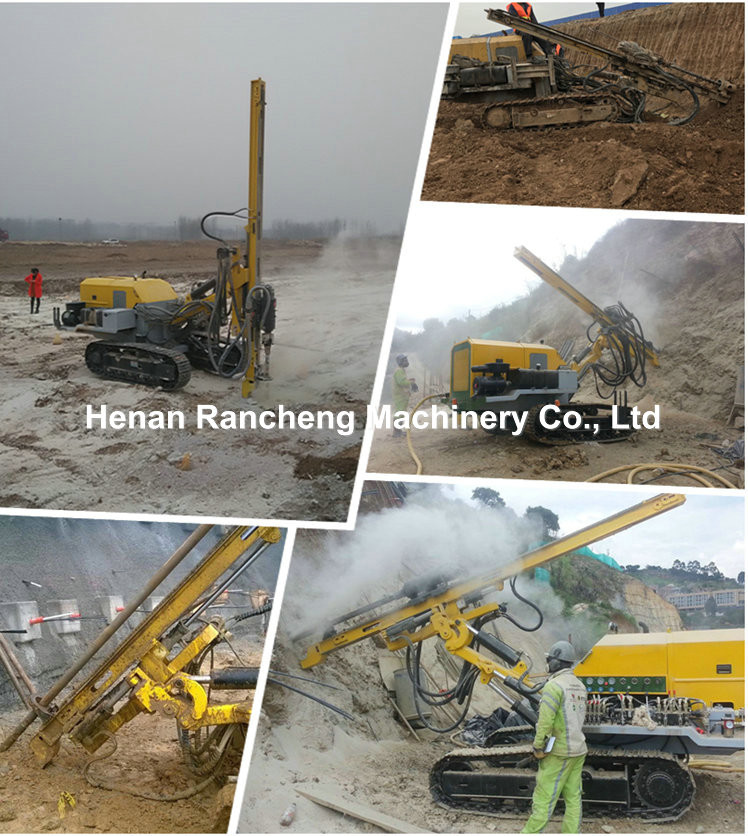 56kw Down The Hole DTH Drilling Rig Machine 62m Bore Depth 115 - 150mm Bore Diameter