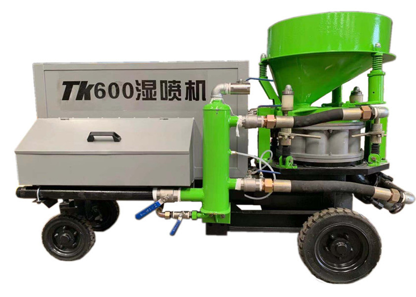 Yellow 4m3/H Wet Shotcrete Machine 7.5Kw Concrete Shotcrete Pump