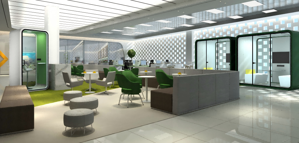 Space Saving Meeting Pod Flexible Quiet Phone Booths With Modular Design