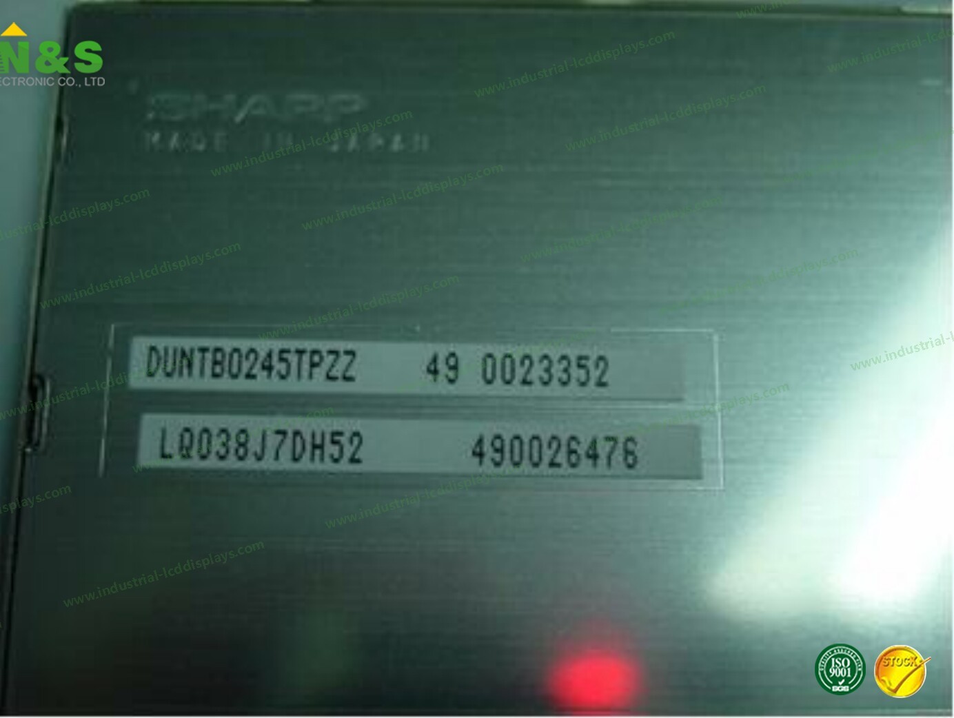 Low Power Consumption 3.8 Inch Sharp LCD Panel LQ038J7DH52 For Medical Application