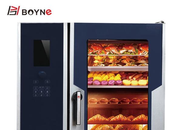 Commercial Kitchen Cooking Equipment LCD Version Combi Oven With Boiler