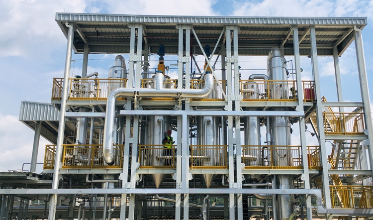 Automatic Chemical Plant Equipment Metallic Wiped Film Evaporator