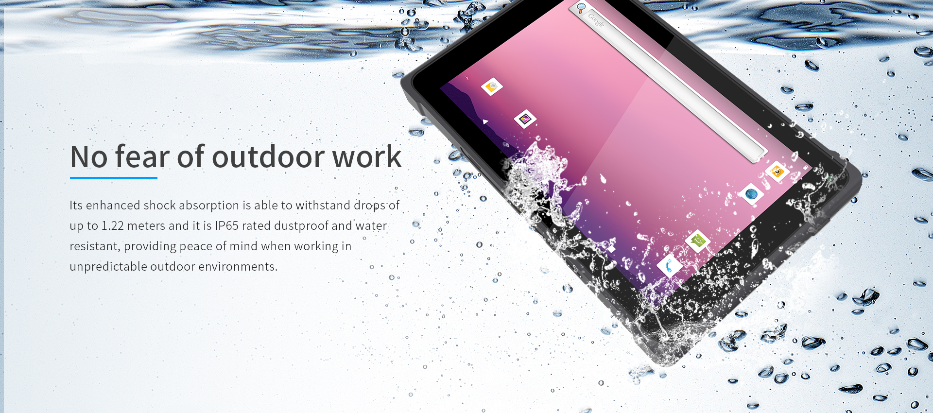 Emdoor Rugged Tablet 8 inch IP65 Waterproof Android 11/GMS NFC/4G/5G/BT5.1 for Industrial