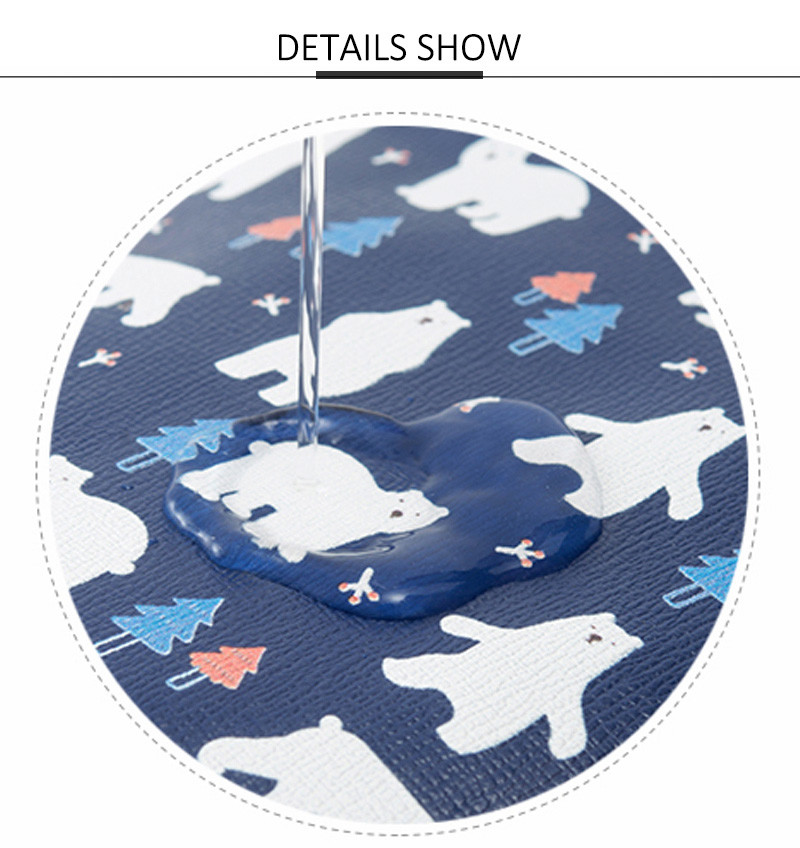 Barrel Shape Professional Travel Cartoon Printed PU Leather Cosmetic Bag