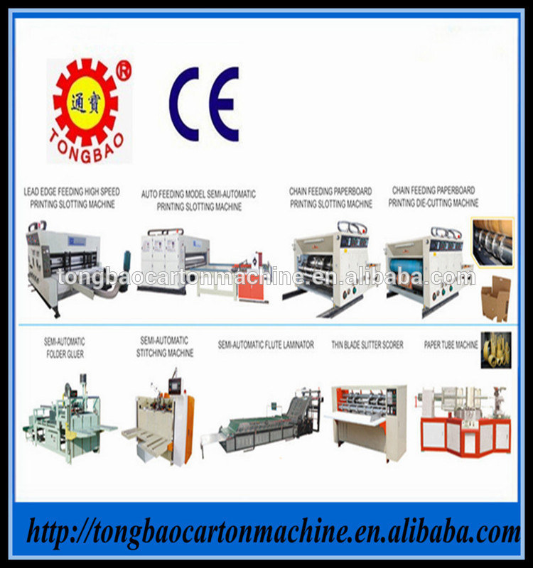 Semi-automatic Corrugated Cardboard Folder Gluer Machine for Carton Box Manufacturing