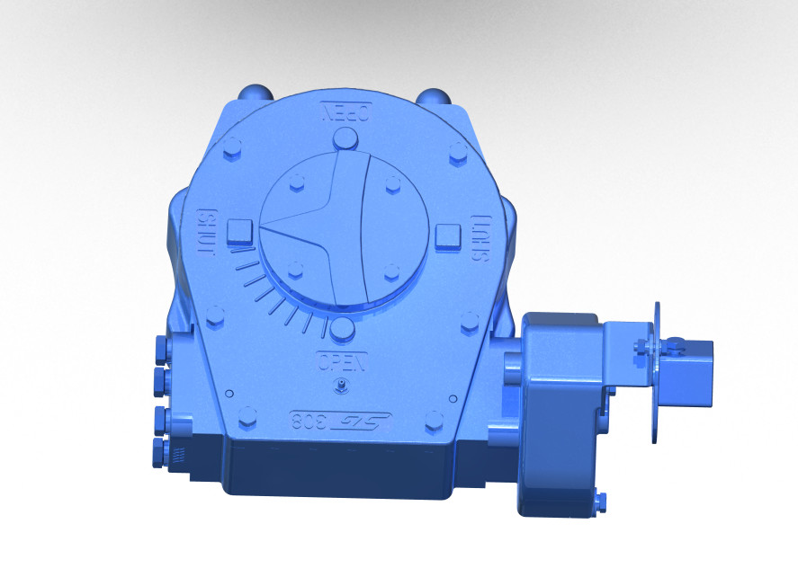 Gray Iron Casing Gearbox Ball Valve Designed With A Lock Mechanism