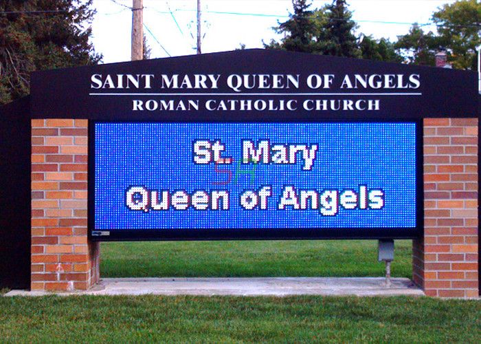 10mm Outdoor LED Billboard , High Brightness Waterproof LED Church Sign