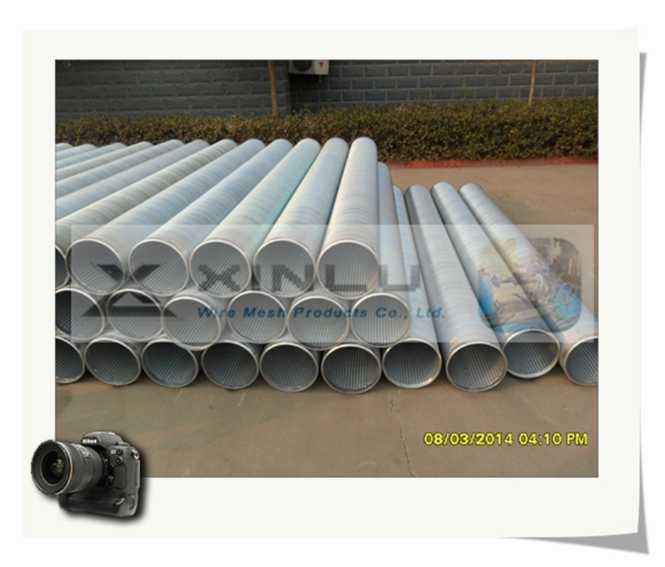 30 - 3000 Micron Filter Wedge Wire Screen Pipe V Wire Galvanized Carbon Steel Pipe