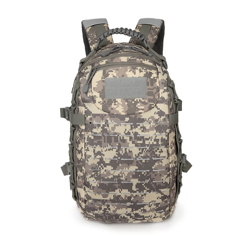 25L 900D Oxford Fabric Waterproof Daysack with Laser-Cut Molle Assorted Logo Accepted