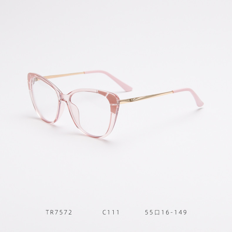 Fashion Ladies Oversized Tr90 Glasses Frames Tr90 Blue Light Glasses