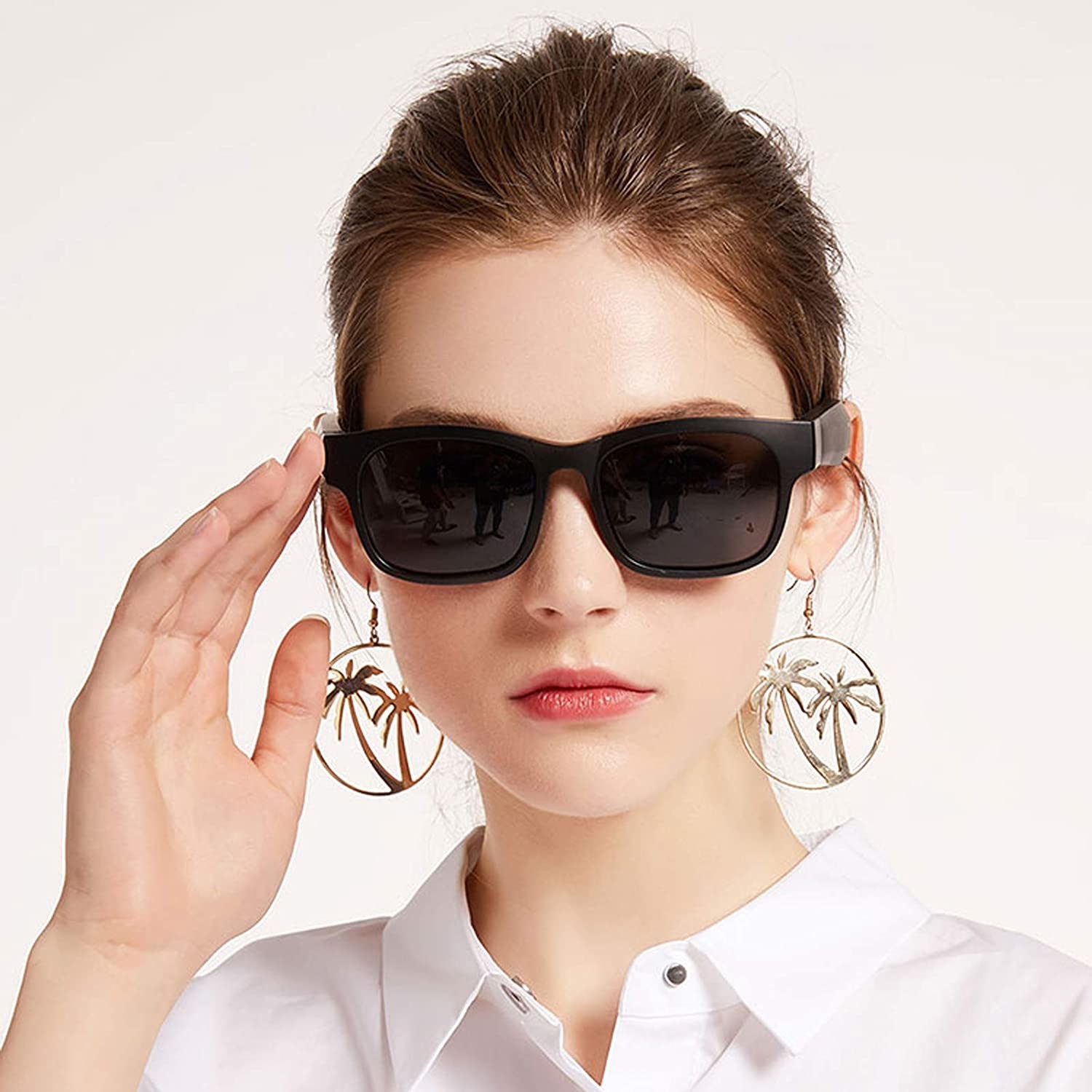 Bluetooth Plastic Sunglasses 256GB Max Memory Compatible with IOS and Android