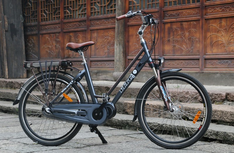 36V 26 Inch Mid Drive Motor Electric Bike Shimano Nexus Internal 3 Speed Gears