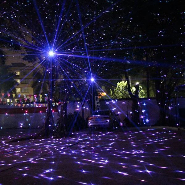 2W Outdoor Full-Color Starry Sky Firefly Fire Flies Effect Laser Light DMX Party Christmas Laser Lights