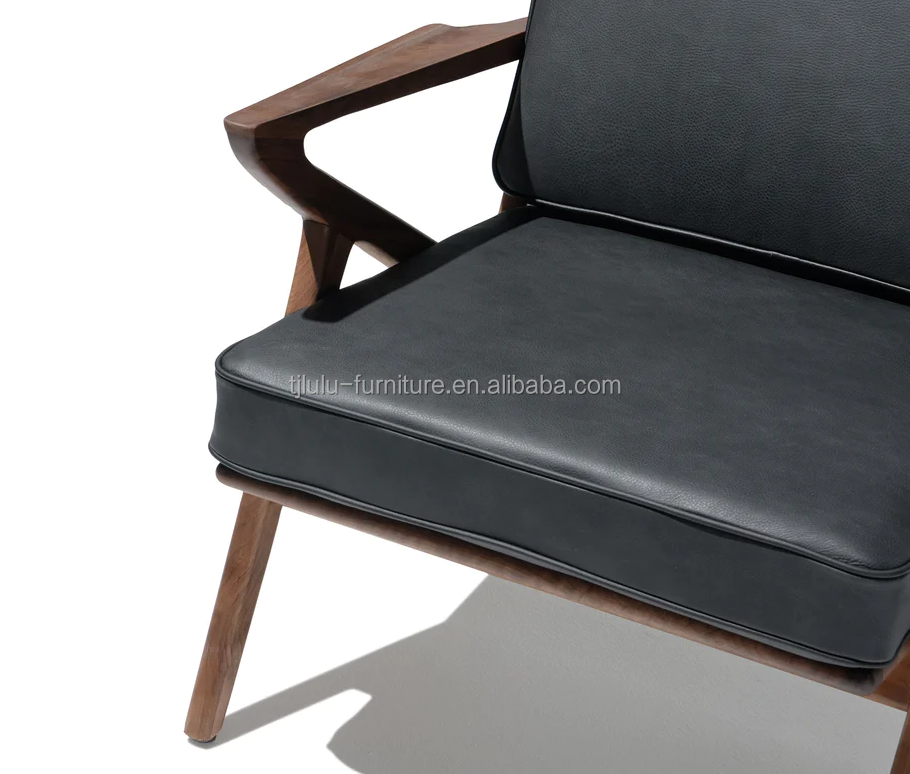 Living Room Chair Modern Fabric Wooden Sofa Chair Leisure Lounge Solid Wood Chair W59*D59*H57CM