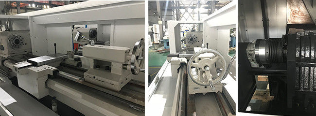 75mm Tailstock Shaft Flat Bed CNC Lathe Machine , Large CNC Centre Lathe