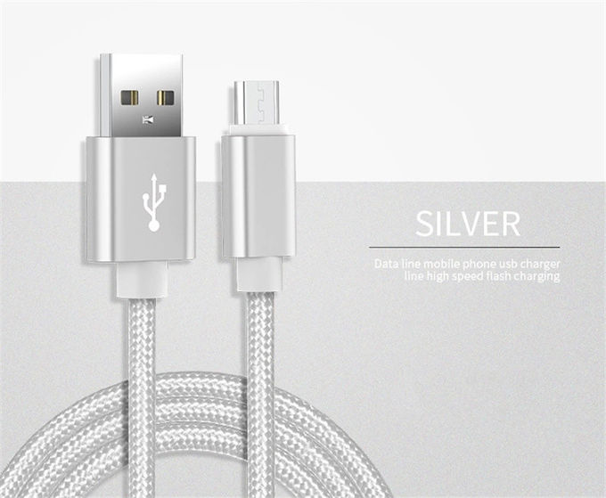Nylon Braided USB Charger Cable 3ft Sync Data Cable Charger Cord For Android Phone
