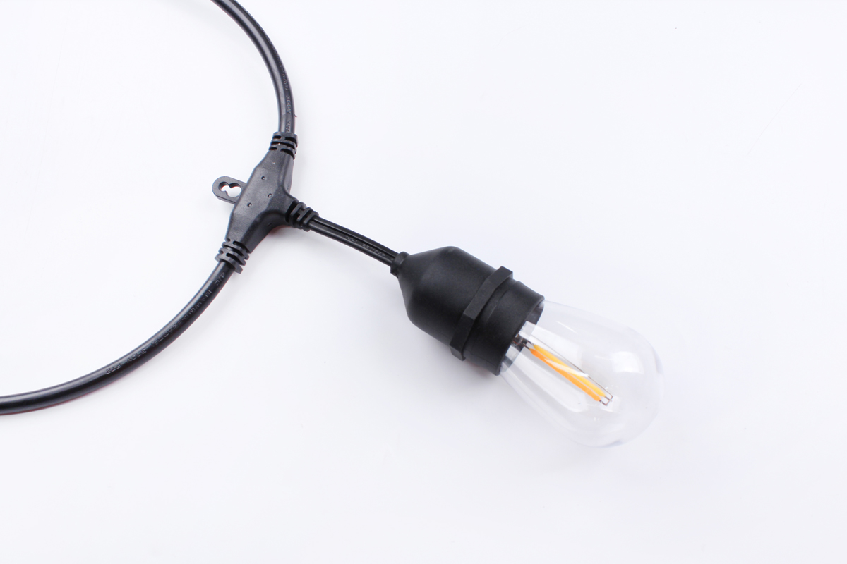 LED Christmas Light String Festival Decoration Waterproof IP65 S14 3500K Dimmable Connectable Remote Control Edison Light