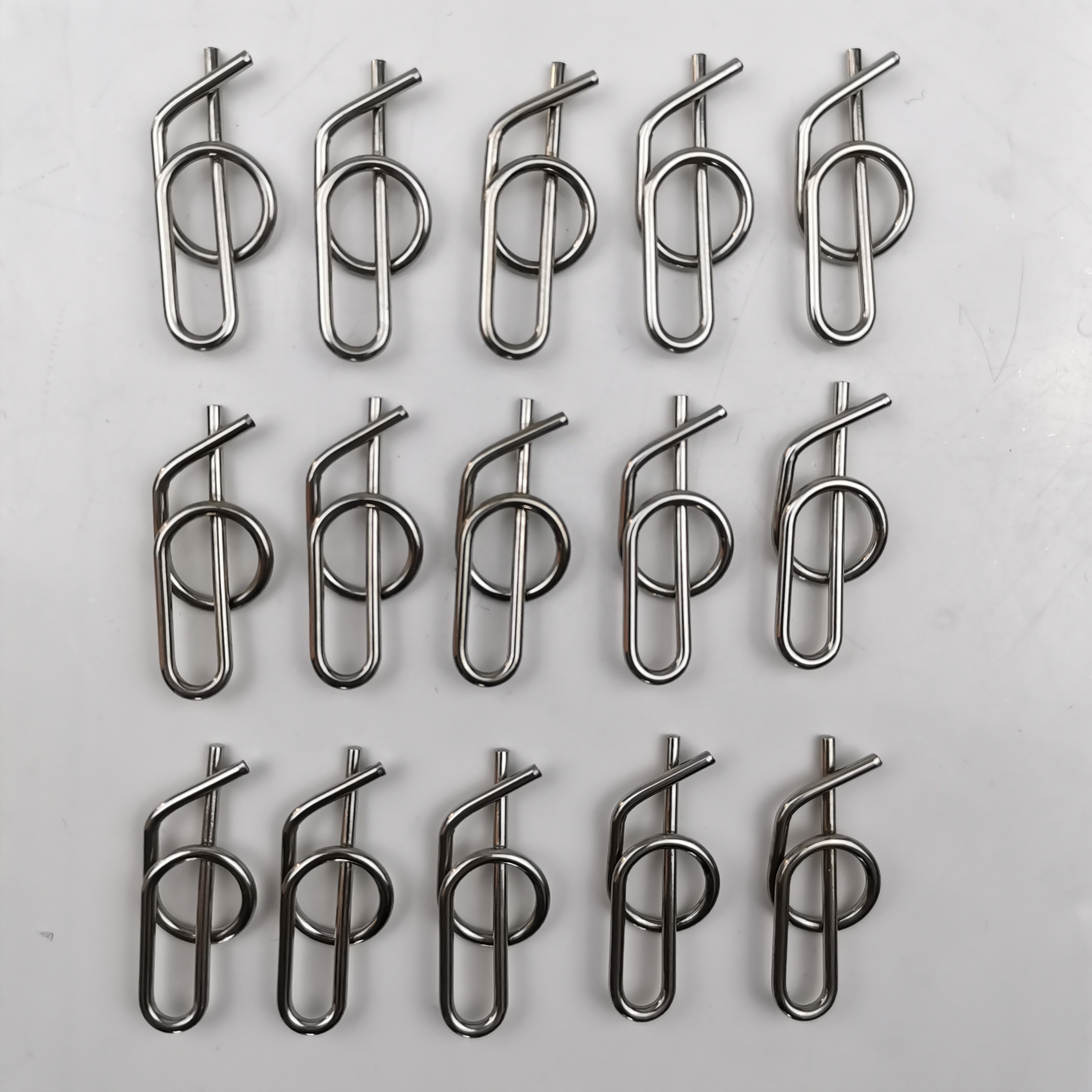 Standard OE NO. 3/8" Stainless Steel Rue Clip Jacobs Ladder Pin Quick Release Clevis Clip for All Weather Conditions 304SS