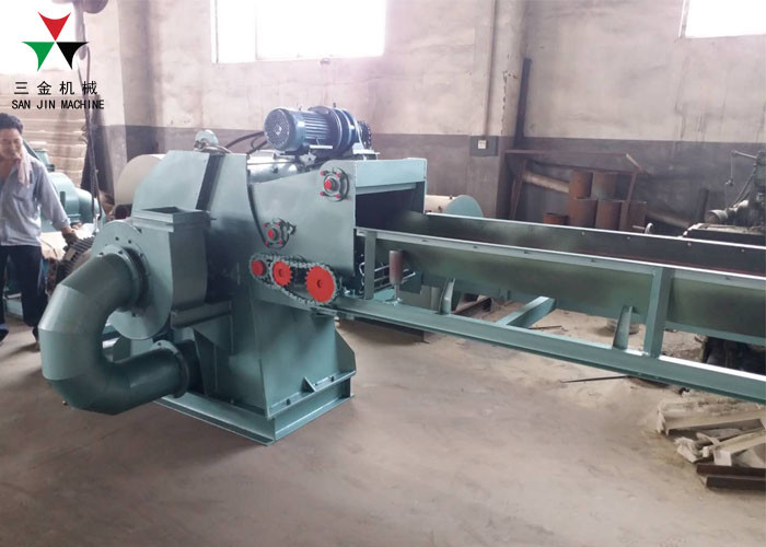 Electric Power Self Feeding 900kg/H Wood Branch Hammer Mill