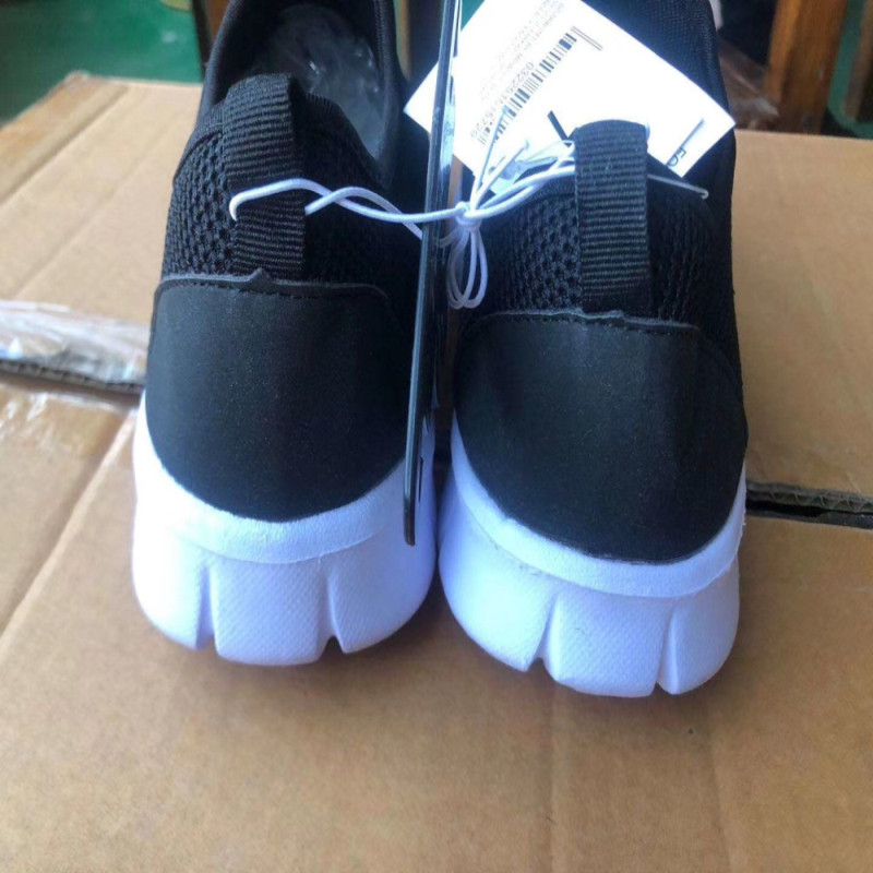Ladies Flyknit Sport Shoes Casual And Fashion Confortable Wearable Black Color