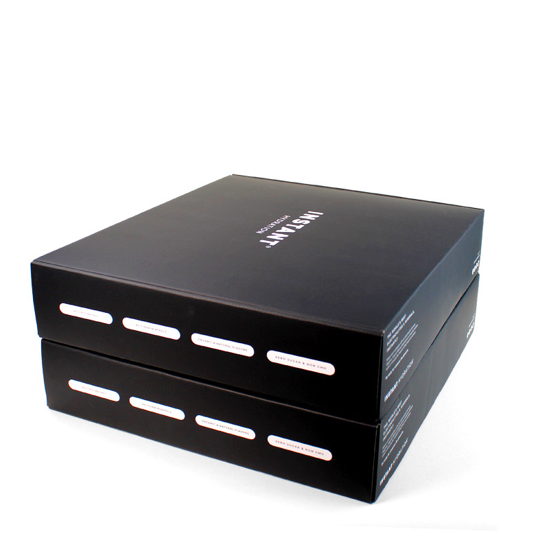 Order Black Cardboard Mailer Box Custom With Logo And Insert