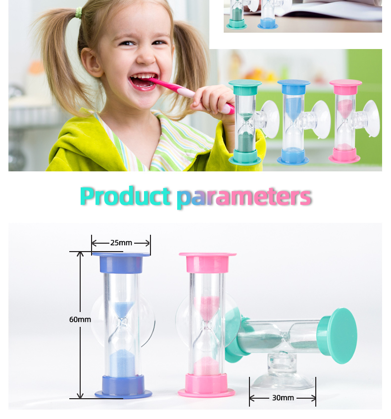 Custom Mini Hourglass Sand Timer 3 Minute 5 Minute 7 Minute Plastic Hourglass Timer