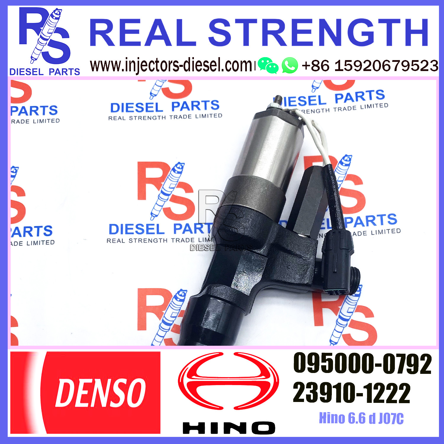 23910-1222 23910-1223 DENSO Diesel Injector 095000-0790 095000-0793 095000-0794