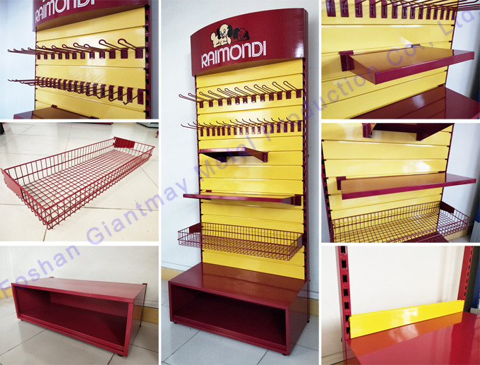 Shop Stand Slatwall Shelf for Products Seed Display Rack