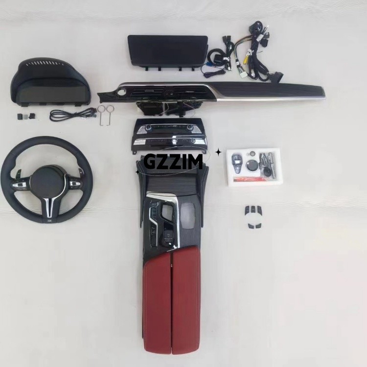 BMW 5 Series 2010-2017 Upgrade To 2023 Old To New Body Kits Interior Parts Black / White / Red