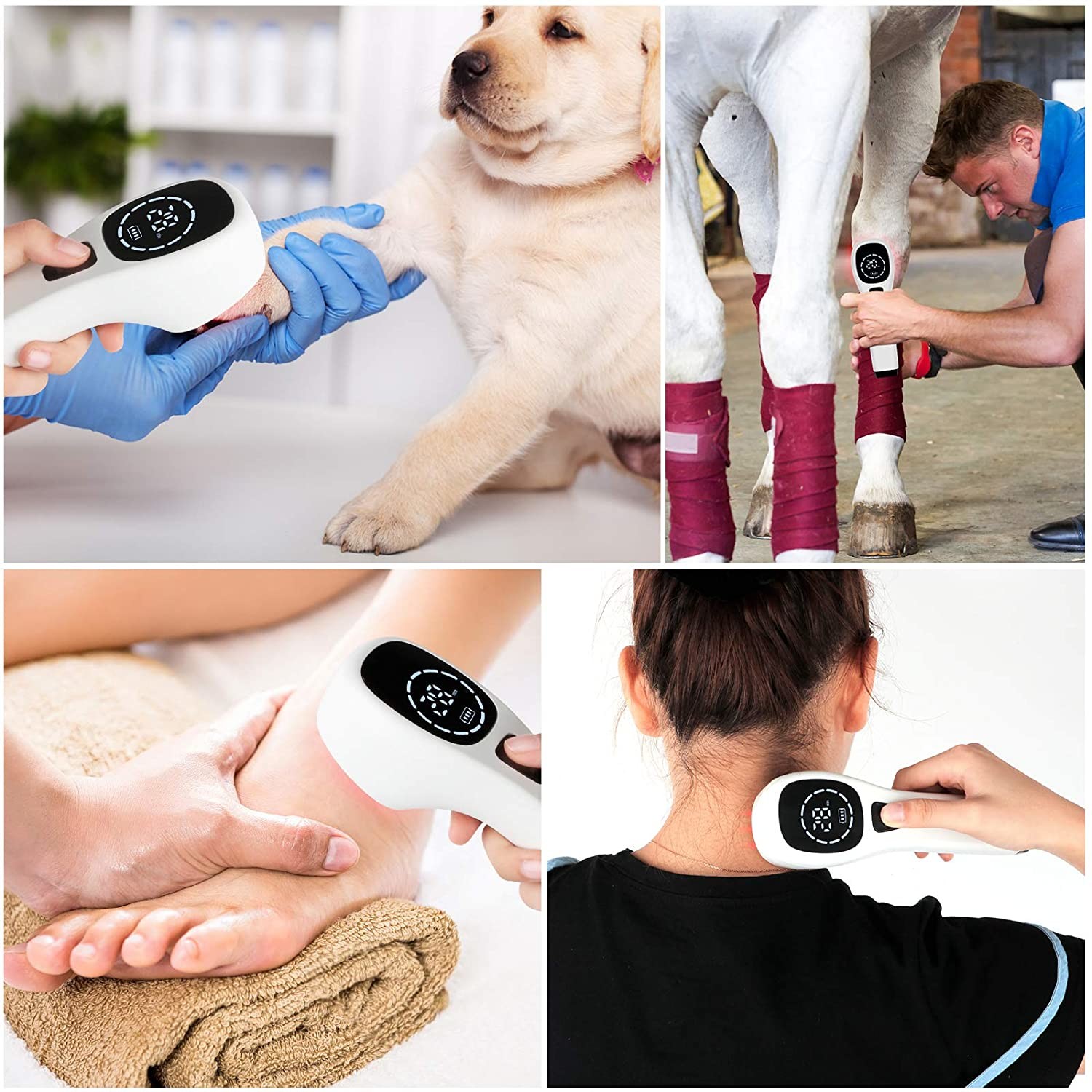 Handheld Wound Cold Laser Therapy Device For Pain Relief Muscle Reliever