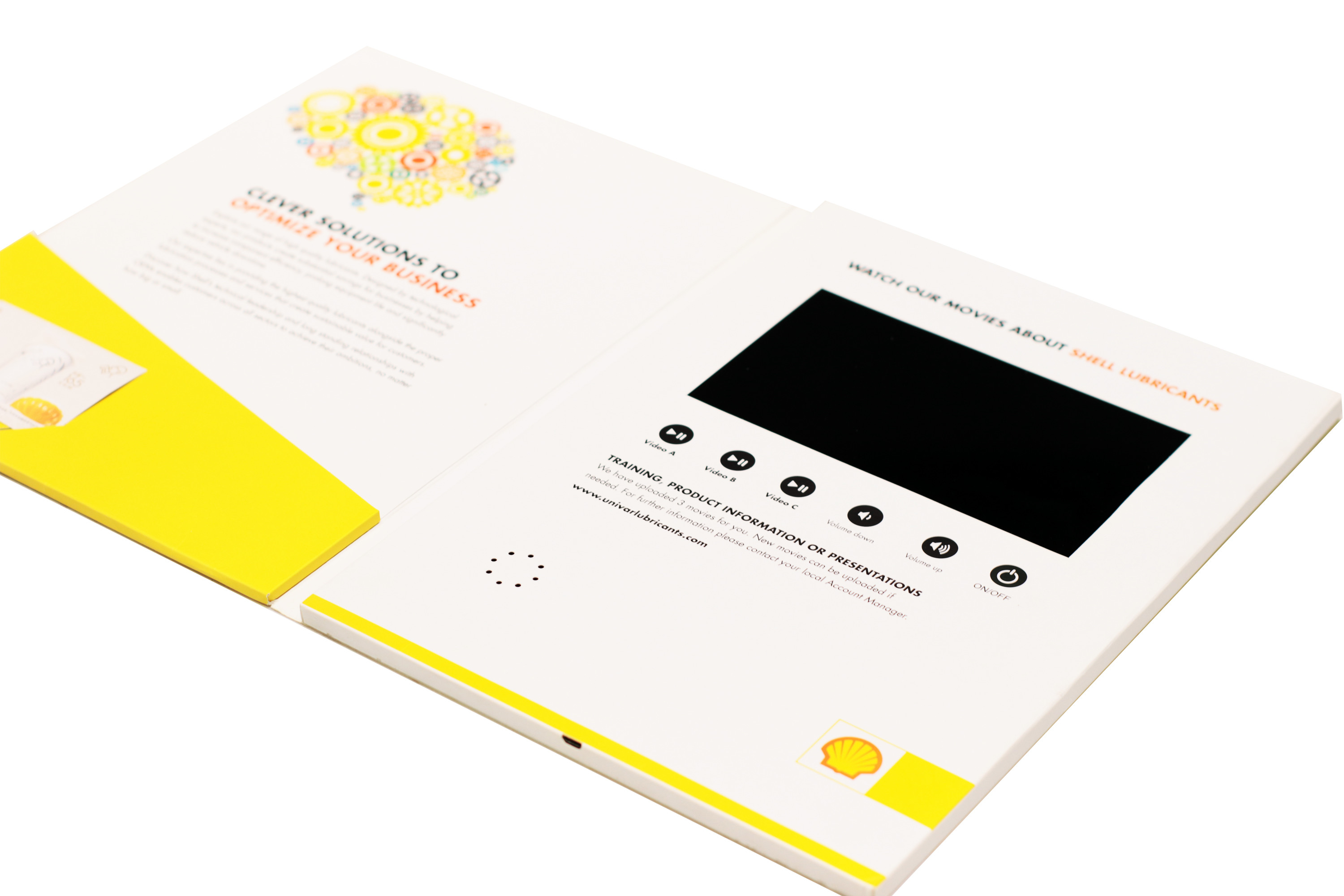 CMYK Offset Printing Video Brochure Cards Customized