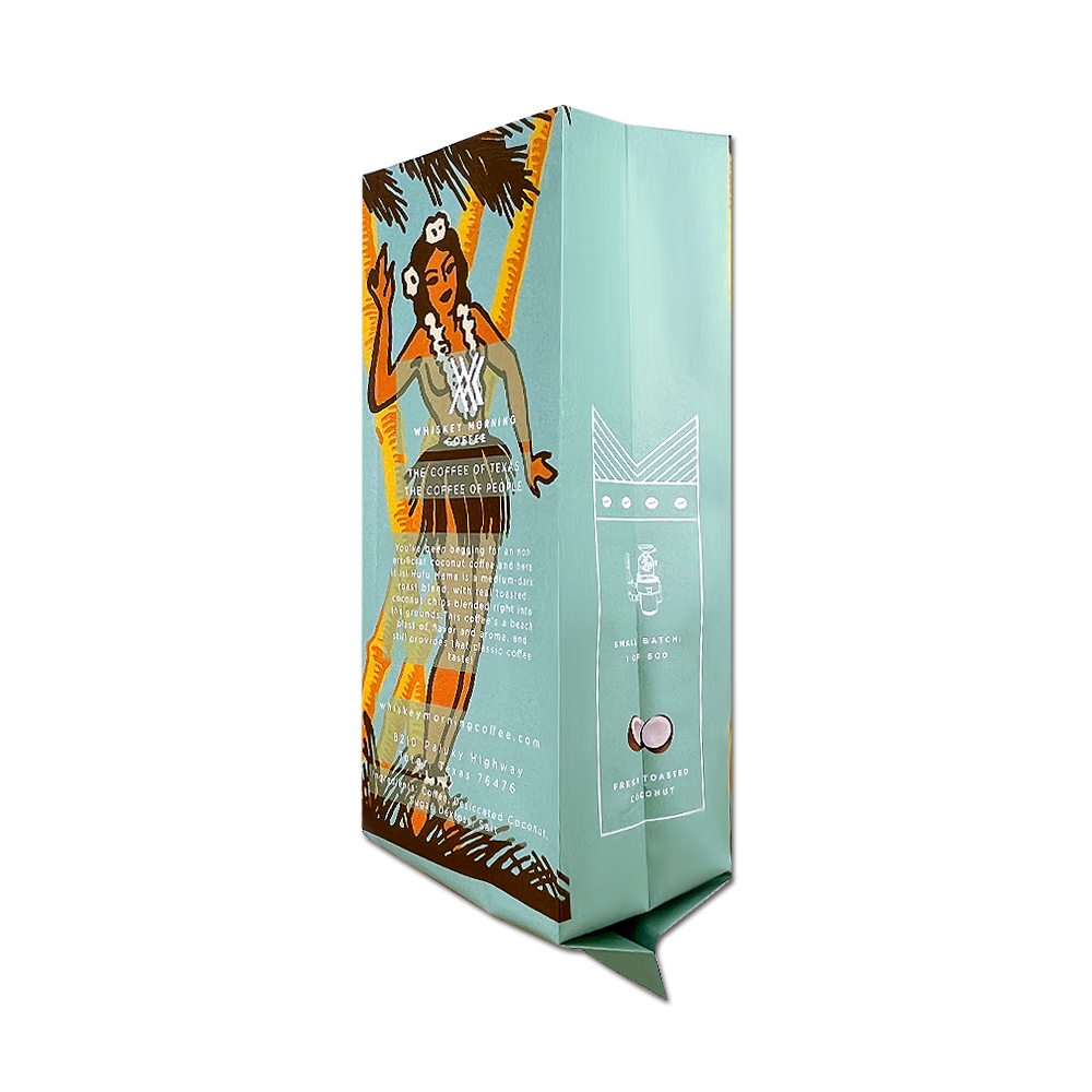 Custom Printed Composite Plastic Bag Aluminum Coffee Bag With Valve