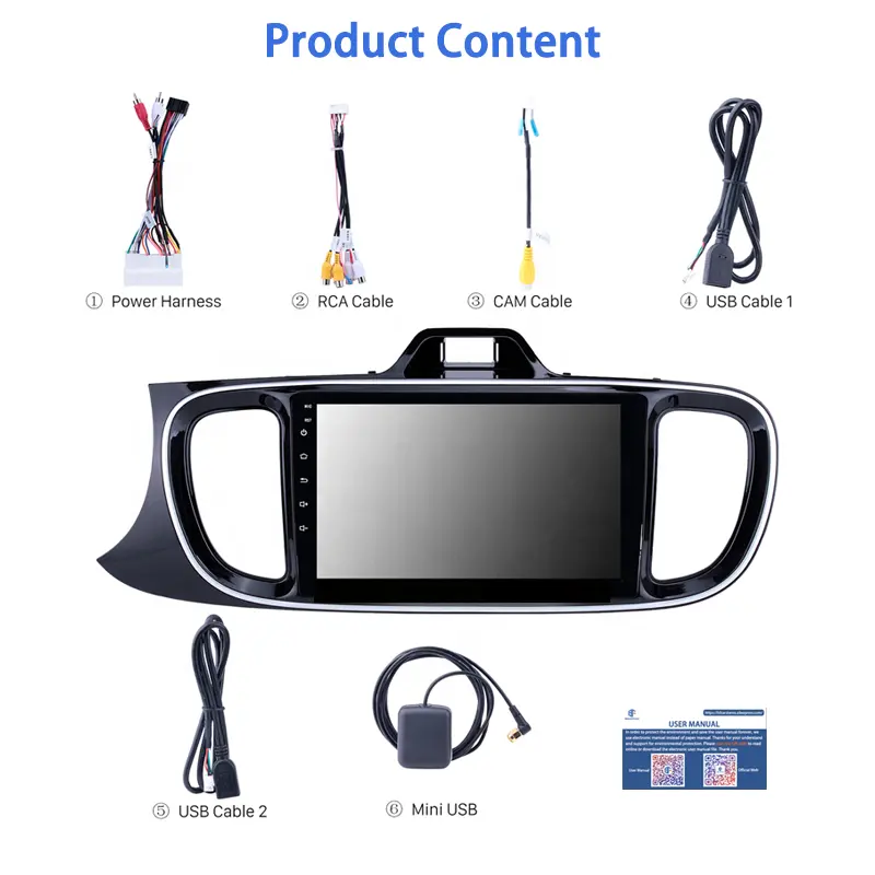 KIA Car DVD Player PEGAS LHD 2017 Android 10.0 Car DVD Multimedia 9 Inch 2.5D IPS Screen Player