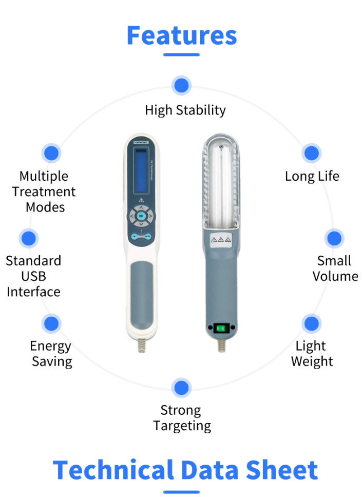 Narrowband UVB Phototherapy Light Vitiligo 4003BL Kernel Medical Equipment