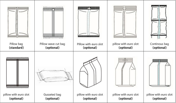 30 - 350bags/min Automatic Popsicle Pillow Packaging Machine Back Sealing Bag Type
