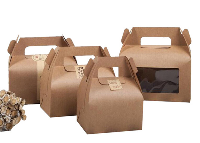 Durable High End Kraft Packaging Boxes , Large Kraft Gift Boxes With Lids