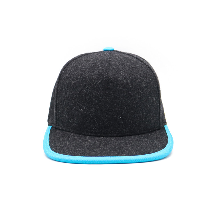 Customized Blank Flat Brim Snapback Hats For Autumn And Winter