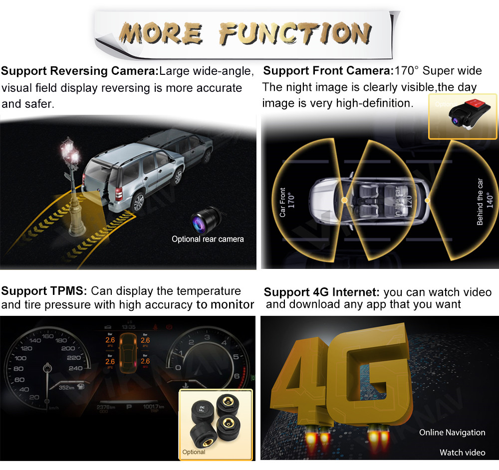 12.1Inch Touch Screen Stereo For 2014--2019 NissanTundra GPS Navigation Multimedia Player Wireless Carplay BT 4G